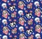 Fabric Traditions Patriotic Pups on Blue Dogs 100% Cotton Fabric Price Per Yard